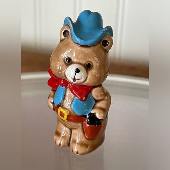 Vintage Kitschy Capilano Ceramic Cowboy Teddy Bear🧸🤠 - Picture 2 of 8